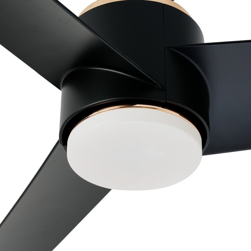 Immax NEO 07280L - LED Stmívatelný stropní ventilátor BEAUTY LED/18W/230V Wi-Fi Tuya černá + dálkové ovládání