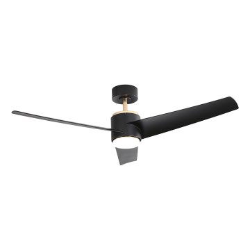 Immax NEO 07280L - LED Stmívatelný stropní ventilátor BEAUTY LED/18W/230V Wi-Fi Tuya černá + dálkové ovládání