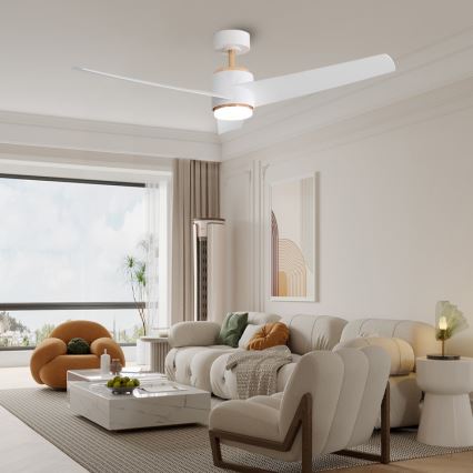 Immax NEO 07281L - LED+CCT Stmívatelný stropní ventilátor BEAUTY LED/18W/230V 3000/4000/6000K Wi-Fi Tuya + dálkové ovládání