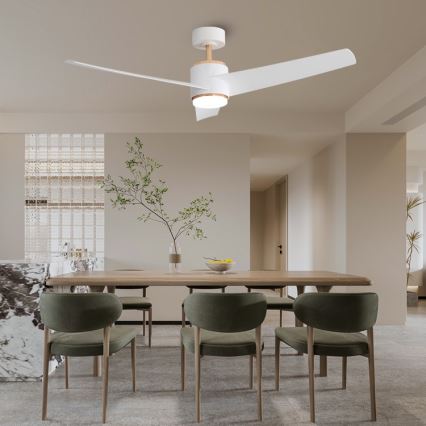 Immax NEO 07281L - LED+CCT Stmívatelný stropní ventilátor BEAUTY LED/18W/230V 3000/4000/6000K Wi-Fi Tuya + dálkové ovládání