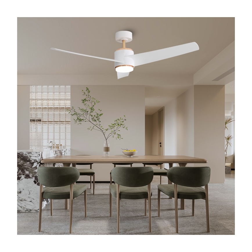 Immax NEO 07281L - LED+CCT Stmívatelný stropní ventilátor BEAUTY LED/18W/230V 3000/4000/6000K Wi-Fi Tuya + dálkové ovládání