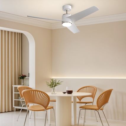 Immax NEO 07282L - LED+CCT Stmívatelný stropní ventilátor BEAUTY LED/18W/230V 3000/4000/6000K Wi-Fi Tuya + dálkové ovládání