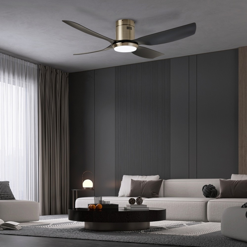 Immax NEO 07282L - LED+CCT Stmívatelný stropní ventilátor PURE LED/24W/230V 3000/4000/6000K Wi-Fi Tuya + dálkové ovládání