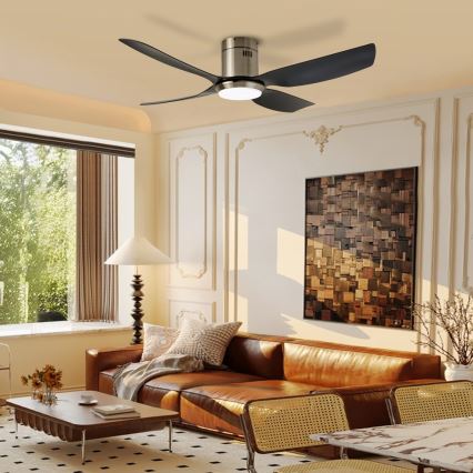 Immax NEO 07282L - LED+CCT Stmívatelný stropní ventilátor PURE LED/24W/230V 3000/4000/6000K Wi-Fi Tuya + dálkové ovládání