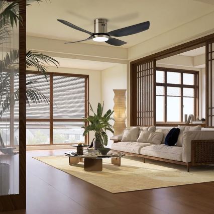 Immax NEO 07282L - LED+CCT Stmívatelný stropní ventilátor PURE LED/24W/230V 3000/4000/6000K Wi-Fi Tuya + dálkové ovládání