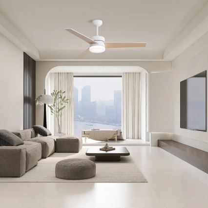 Immax NEO 07284L - LED+CCT Stmívatelný stropní ventilátor VARIABLE LED/24W/230V 3000/4000/6000K Wi-Fi Tuya + dálkové ovládání