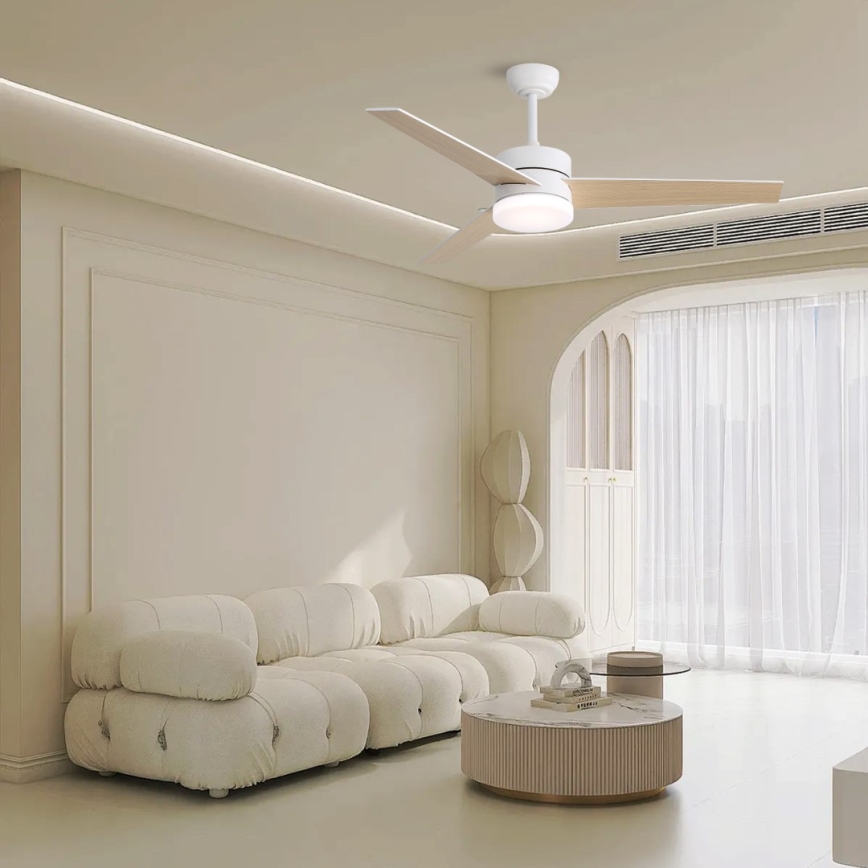 Immax NEO 07284L - LED+CCT Stmívatelný stropní ventilátor VARIABLE LED/24W/230V 3000/4000/6000K Wi-Fi Tuya + dálkové ovládání