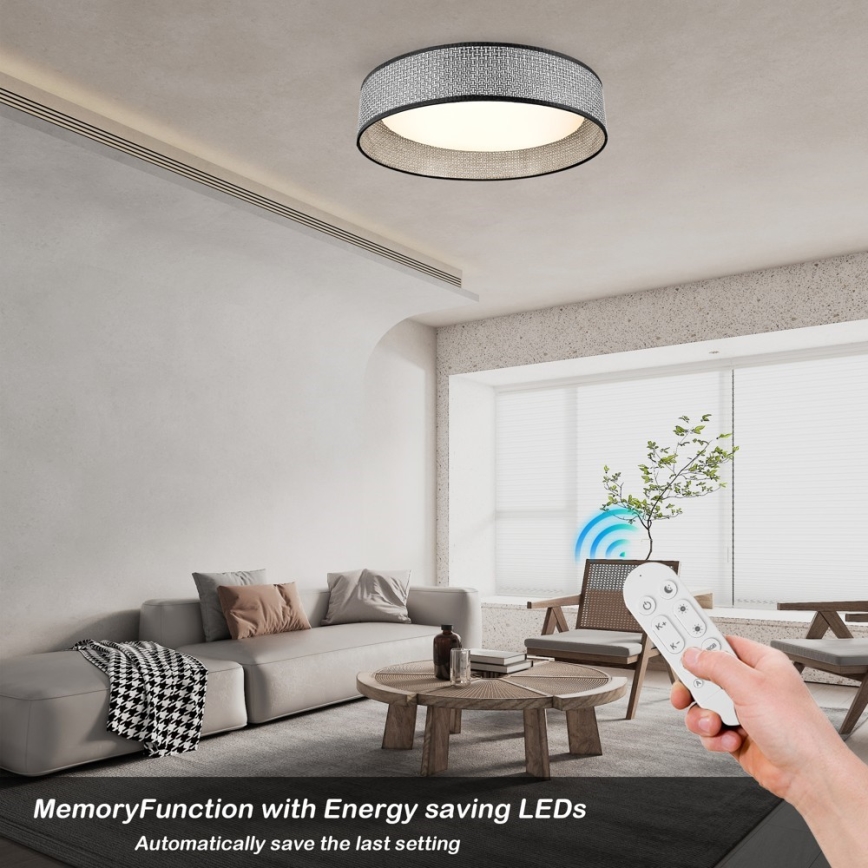 Immax NEO 07287L - LED+CCT Stmívatelné stropní svítidlo LONA LED/36W/230V 3000-6000K Wi-Fi Tuya pr. 45,5 cm+ dálkové ovládání