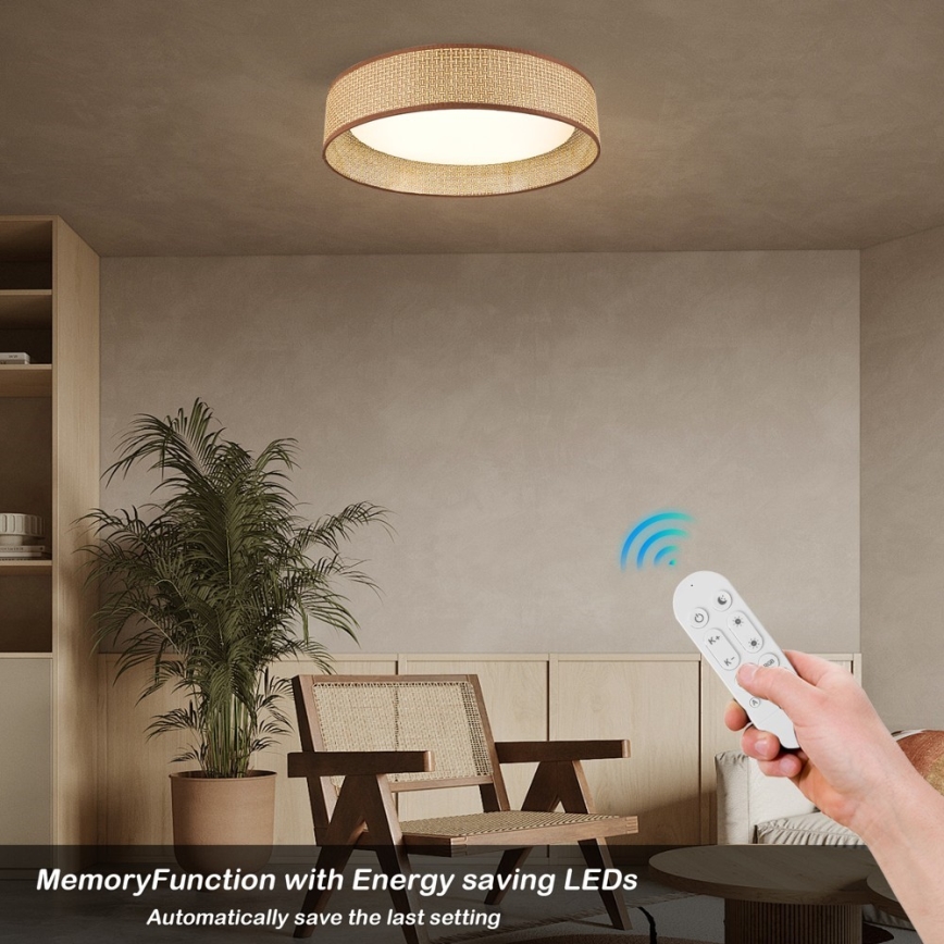 Immax NEO 07288L - LED+CCT Stmívatelné stropní svítidlo LONA LED/36W/230V 3000-6000K Wi-Fi Tuya pr. 45,5 cm + dálkové ovládání