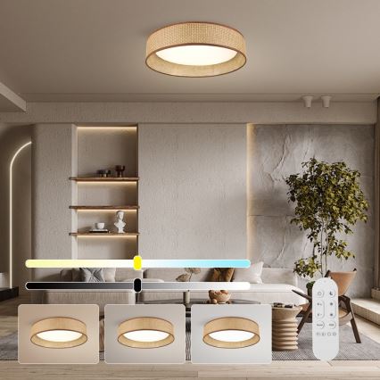 Immax NEO 07288L - LED+CCT Stmívatelné stropní svítidlo LONA LED/36W/230V 3000-6000K Wi-Fi Tuya pr. 45,5 cm + dálkové ovládání