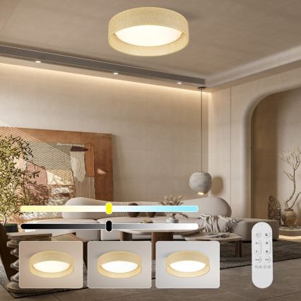 Immax NEO 07289L - LED+CCT Stmívatelné stropní svítidlo LONA LED/36W/230V 3000-6000K Wi-Fi Tuya pr. 45,5 cm + dálkové ovládání