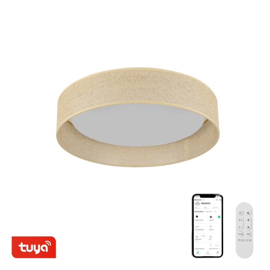 Immax NEO 07289L - LED+CCT Stmívatelné stropní svítidlo LONA LED/36W/230V 3000-6000K Wi-Fi Tuya pr. 45,5 cm + dálkové ovládání