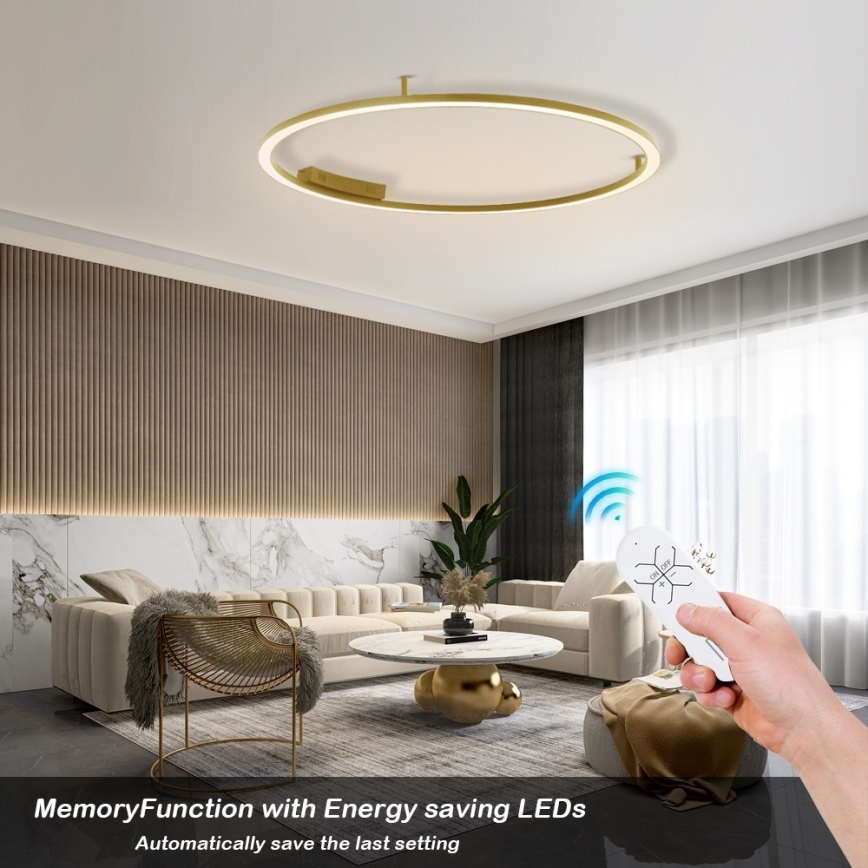 Immax NEO 07290-120G - LED+CCT Stmívatelné stropní svítidlo FINO LED/55W/230V 2700-6500K Tuya pr. 120 cm + dálkové ovládání
