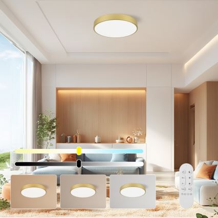 Immax NEO 07292L - LED+CCT Stmívatelné stropní svítidlo SEMPLICI LED/36W/230V 2700-6500K pr. 40 cm + dálkové ovládání
