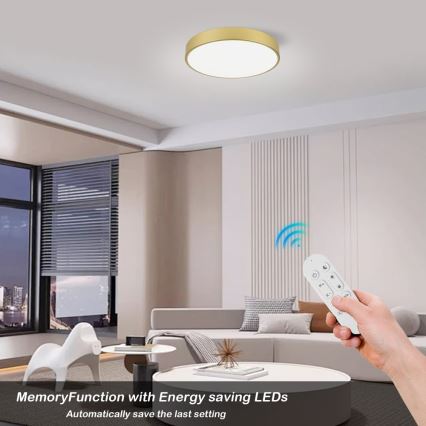 Immax NEO 07292L - LED+CCT Stmívatelné stropní svítidlo SEMPLICI LED/36W/230V 2700-6500K pr. 40 cm + dálkové ovládání