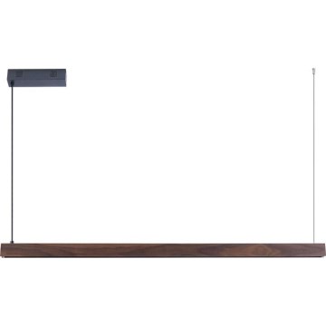 Immax NEO 07300L - LED Stmívatelný lustr na lanku MADEIRA LED/26W/230V Wi-Fi Tuya 122 cm ořech + dálkové ovládání