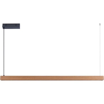 Immax NEO 07303L - LED Stmívatelný lustr na lanku MADEIRA LED/26W/230V Wi-Fi Tuya 122 cm dub + dálkové ovládání