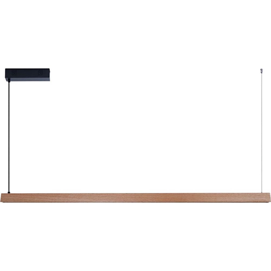 Immax NEO 07304L - LED Stmívatelný lustr na lanku MADEIRA LED/33W/230V Wi-Fi Tuya 152 cm dub + dálkové ovládání