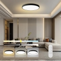 Immax NEO 07314L - LED Stmívatelné stropní svítidlo SEMPLICI LED/128W/230V pr. 100 cm Wi-Fi Tuya černá + dálkové ovládání