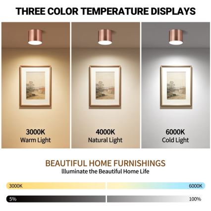 Immax NEO 07319L - LED Stmívatelné stropní svítidlo RONDATE LED/18W/230V pr. 11,5 cm Wi-Fi Tuya rose gold