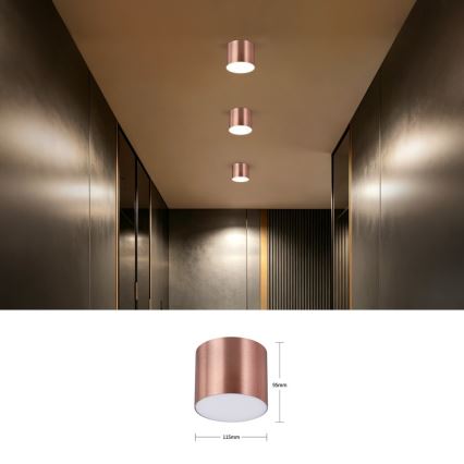 Immax NEO 07319L - LED Stmívatelné stropní svítidlo RONDATE LED/18W/230V pr. 11,5 cm Wi-Fi Tuya rose gold