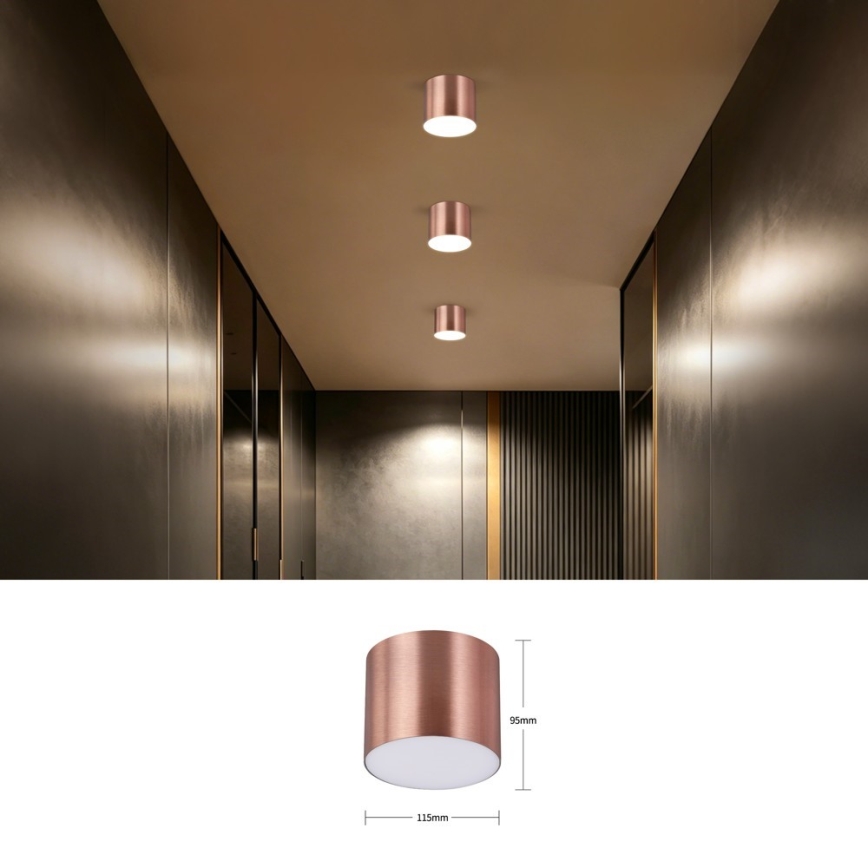 Immax NEO 07319L - LED Stmívatelné stropní svítidlo RONDATE LED/18W/230V pr. 11,5 cm Wi-Fi Tuya rose gold