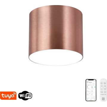 Immax NEO 07319L - LED Stmívatelné stropní svítidlo RONDATE LED/18W/230V pr. 11,5 cm Wi-Fi Tuya rose gold