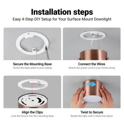 Immax NEO 07320L - LED Stmívatelné stropní svítidlo RONDATE LED/32W/230V pr. 16,5 cm Wi-Fi Tuya rose gold