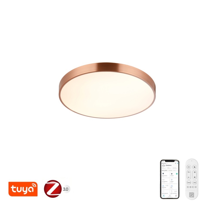 Immax NEO 07321L - LED Stmívatelné stropní svítidlo NEO LITE SEMPLICI LED/36W/230V pr. 40 cm měděná + dálkové ovládání