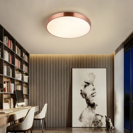 Immax NEO 07321L - LED Stmívatelné stropní svítidlo NEO LITE SEMPLICI LED/36W/230V pr. 40 cm měděná + dálkové ovládání