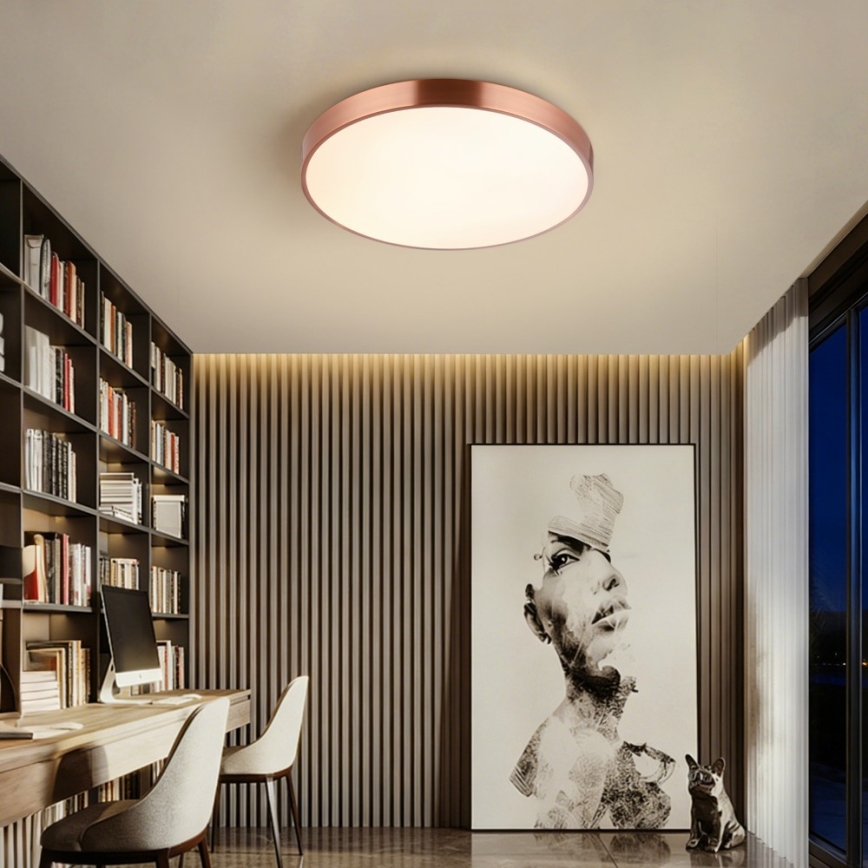 Immax NEO 07321L - LED Stmívatelné stropní svítidlo NEO LITE SEMPLICI LED/36W/230V pr. 40 cm měděná + dálkové ovládání