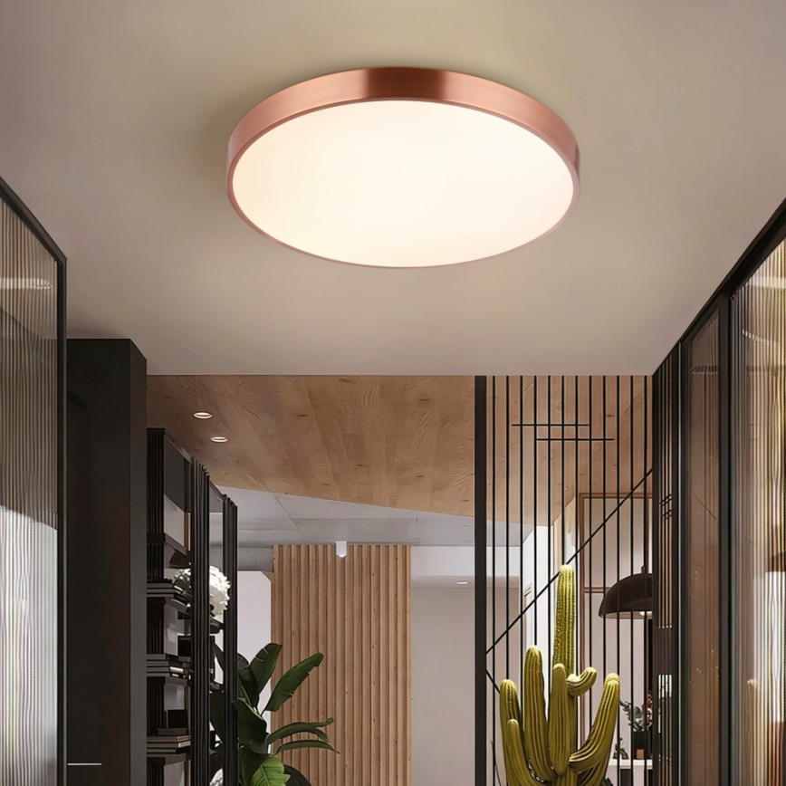 Immax NEO 07322L - LED Stmívatelné stropní svítidlo NEO LITE SEMPLICI LED/60W/230V pr. 60 cm měděná + dálkové ovládání