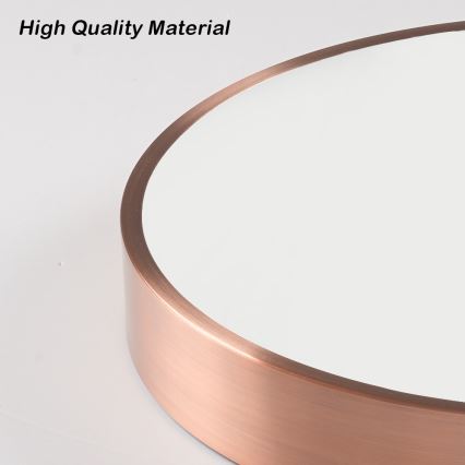 Immax NEO 07323L - LED Stmívatelné stropní svítidlo SEMPLICI LED/96W/230V pr. 80 cm Wi-Fi Tuya rose gold + dálkové ovládání