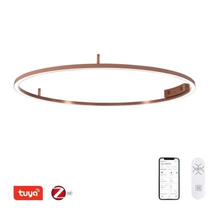 Immax NEO 07325-120C - LED Stmívatelné stropní svítidlo FINO LED/72W/230V 120 cm Tuya rose gold + dálkové ovládání