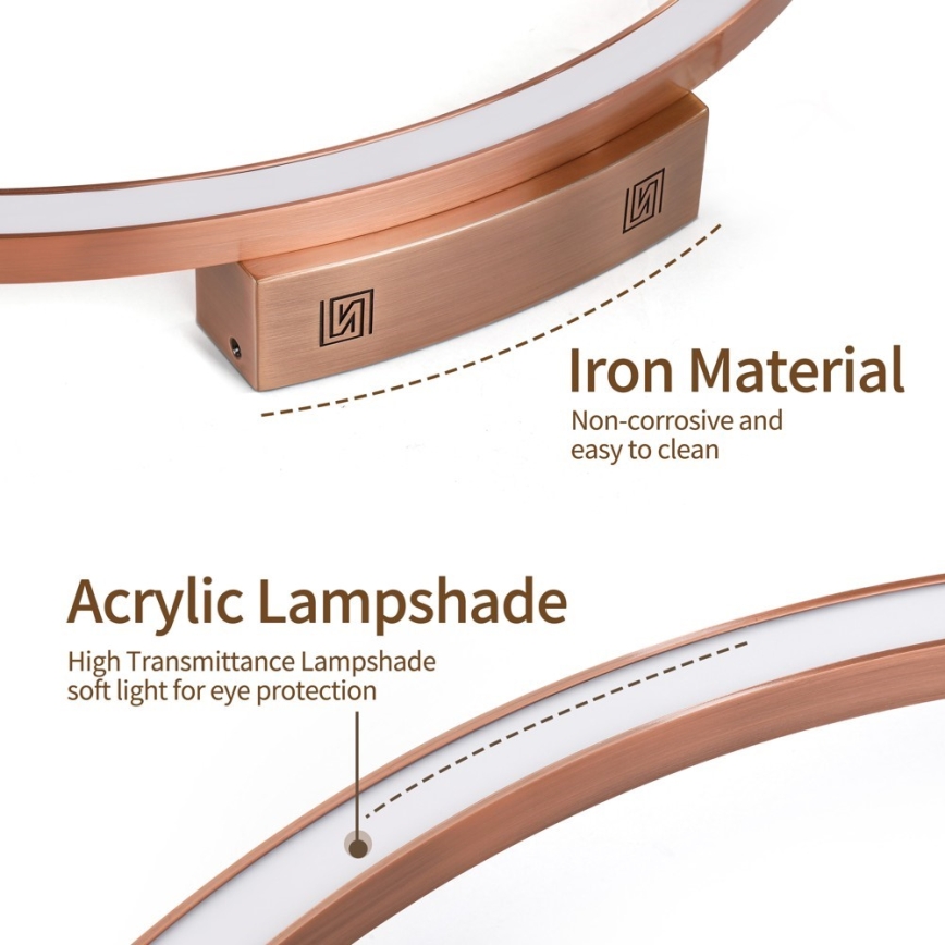 Immax NEO 07325-120C - LED Stmívatelné stropní svítidlo FINO LED/72W/230V 120 cm Tuya rose gold + dálkové ovládání