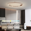 Immax NEO 07326-80C - LED Stmívatelné stropní svítidlo FINO LED/55W/230V 80 cm Tuya rose gold + dálkové ovládání