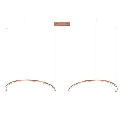 Immax NEO 07328L - LED Stmívatelný lustr na lanku FINO LED/72W/230V 120 cm rose gold Tuya + dálkové ovládání