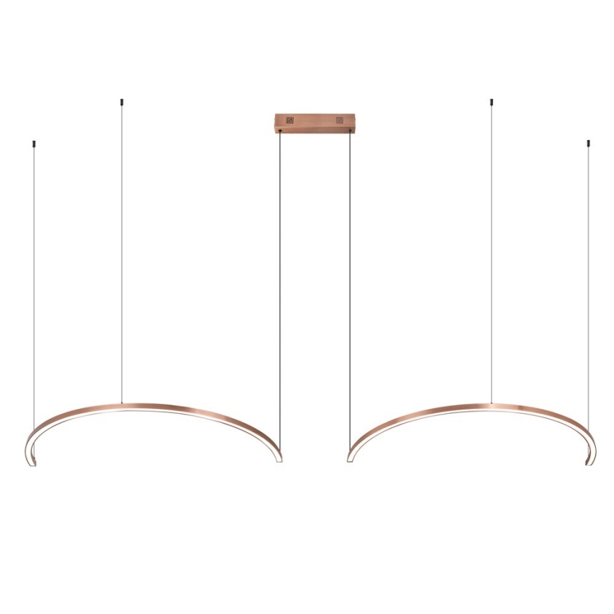 Immax NEO 07328L - LED Stmívatelný lustr na lanku FINO LED/72W/230V 120 cm rose gold Tuya + dálkové ovládání