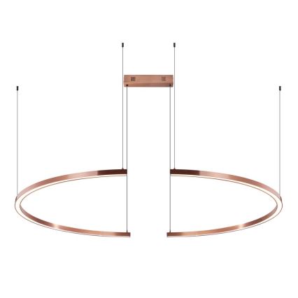 Immax NEO 07328L - LED Stmívatelný lustr na lanku FINO LED/72W/230V 120 cm rose gold Tuya + dálkové ovládání