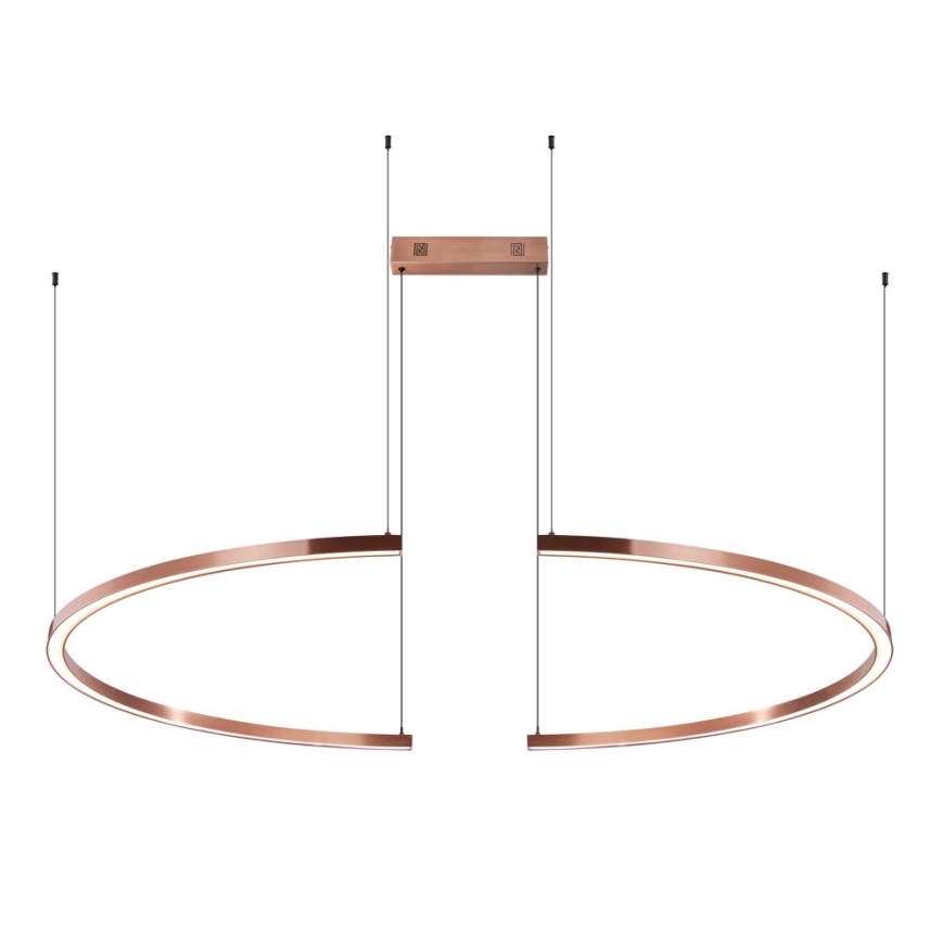 Immax NEO 07328L - LED Stmívatelný lustr na lanku FINO LED/72W/230V 120 cm rose gold Tuya + dálkové ovládání