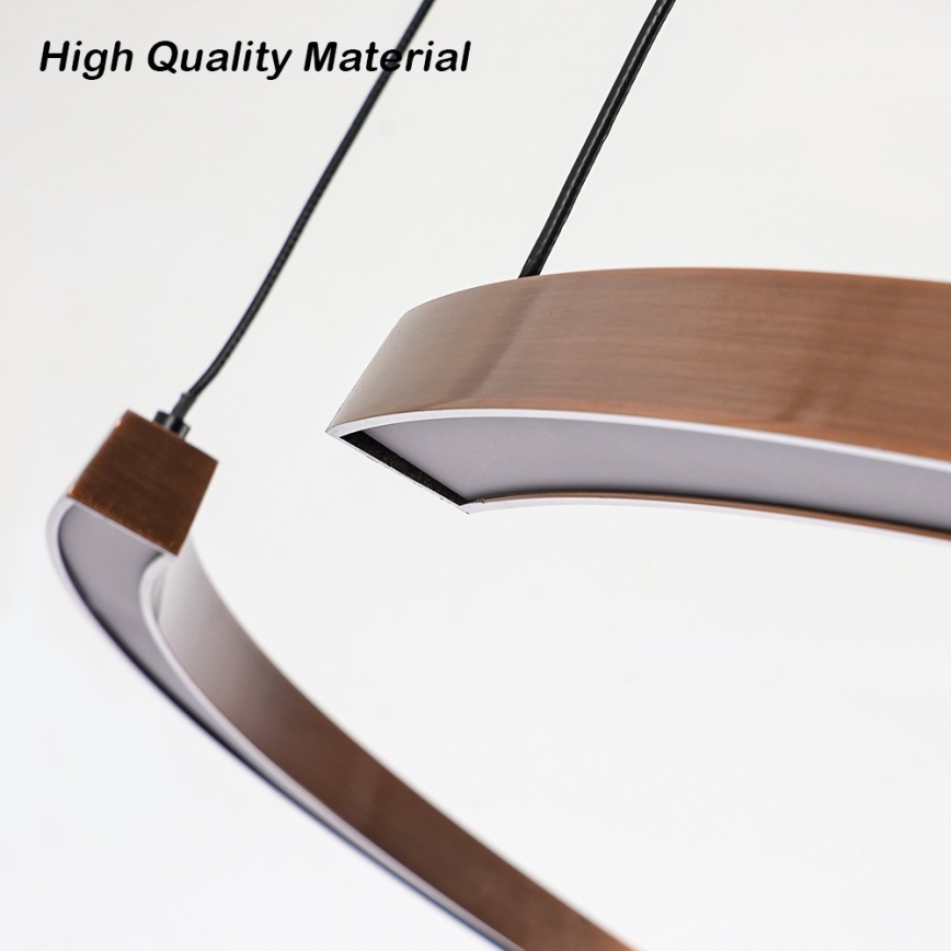 Immax NEO 07328L - LED Stmívatelný lustr na lanku FINO LED/72W/230V 120 cm rose gold Tuya + dálkové ovládání
