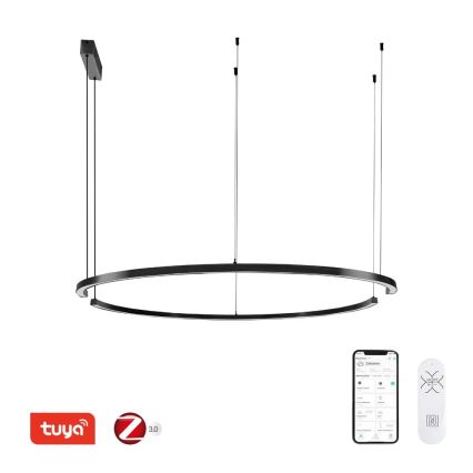 Immax NEO 07329L - LED Stmívatelný lustr na lanku FINO LED/72W/230V 120 cm černá Tuya + dálkové ovládání