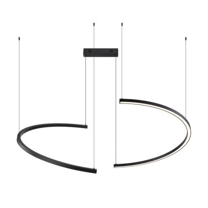Immax NEO 07329L - LED Stmívatelný lustr na lanku FINO LED/72W/230V 120 cm černá Tuya + dálkové ovládání
