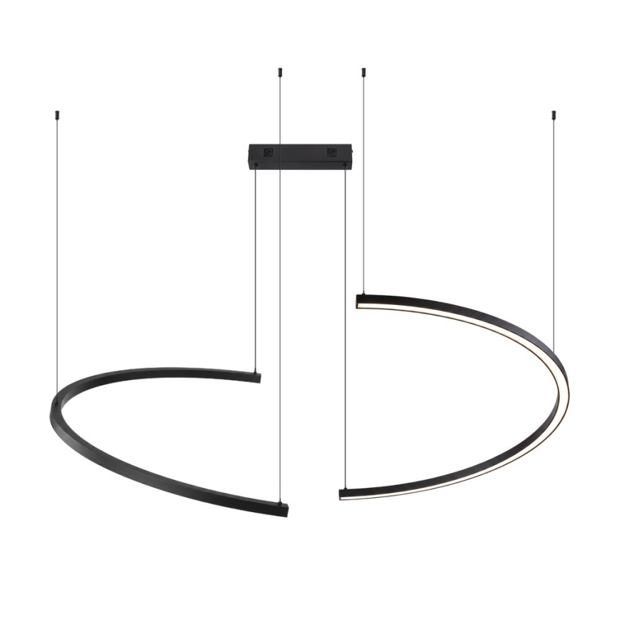 Immax NEO 07329L - LED Stmívatelný lustr na lanku FINO LED/72W/230V 120 cm černá Tuya + dálkové ovládání