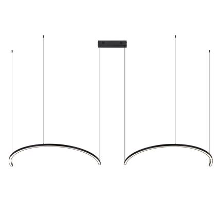Immax NEO 07329L - LED Stmívatelný lustr na lanku FINO LED/72W/230V 120 cm černá Tuya + dálkové ovládání