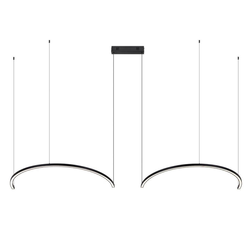 Immax NEO 07329L - LED Stmívatelný lustr na lanku FINO LED/72W/230V 120 cm černá Tuya + dálkové ovládání