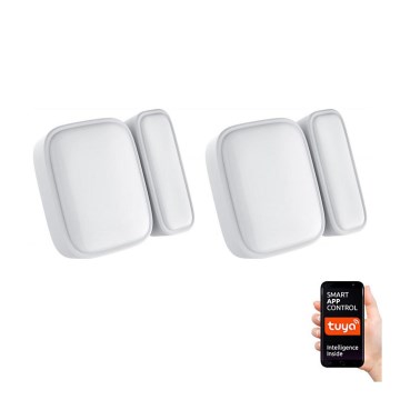 Immax NEO 07511L - SADA 2x Magnetické čidlo na okna a dveře SMART 1xCR2032  Zigbee Tuya