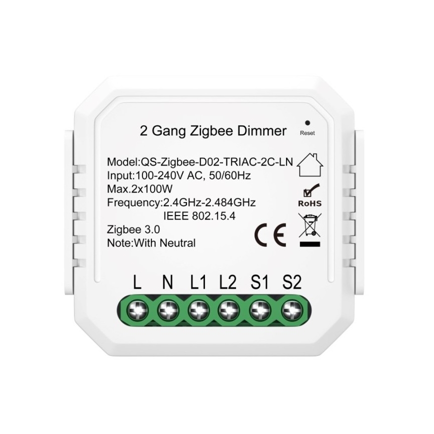 Immax NEO 07520L - Chytrý stmívatelný kontroler V5 2-tlačítkový Tuya