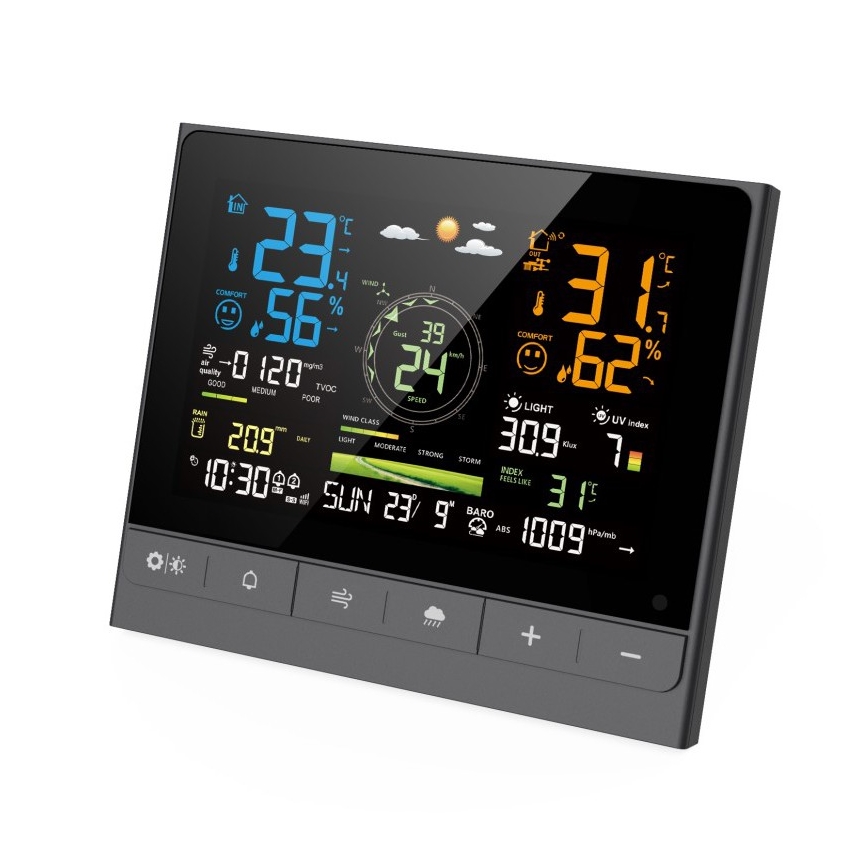 Immax NEO 07528L - Profesionální meteostanice 7v1 NEO LITE SMART 5V/2xAAA + 3xAA