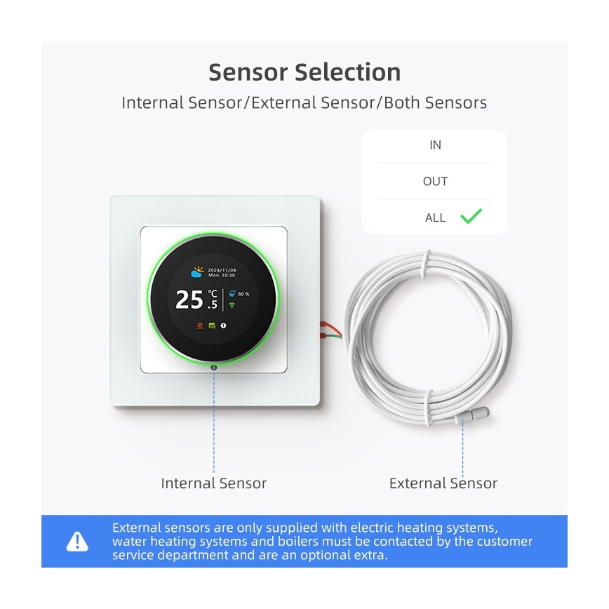 Immax NEO 07534L - Termostat pro podlahové topení SMART 230V/3A Wi-Fi Tuya